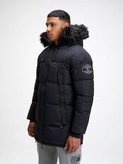 Zavetti Canada Aylmer Puffer Black Parka - Image 4 of 7