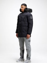 Zavetti Canada Aylmer Puffer Black Parka - Image 5 of 7