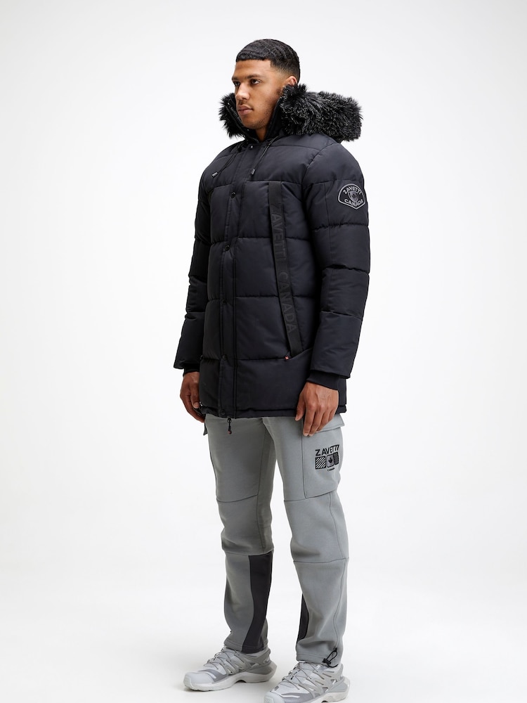 Zavetti Canada Aylmer Puffer Black Parka - Image 5 of 7
