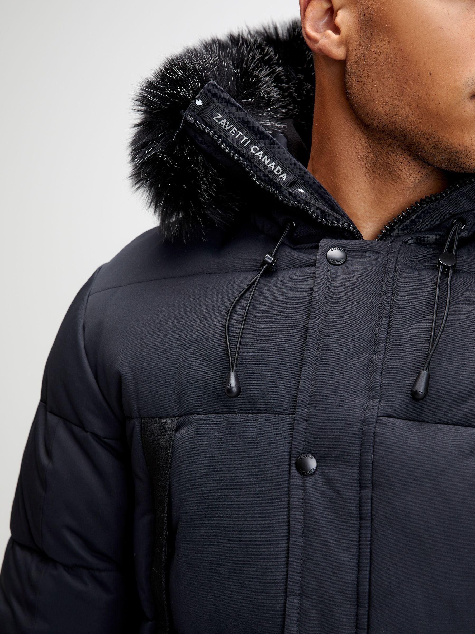 Buy Zavetti Canada Aylmer Puffer Black Parka from Next USA