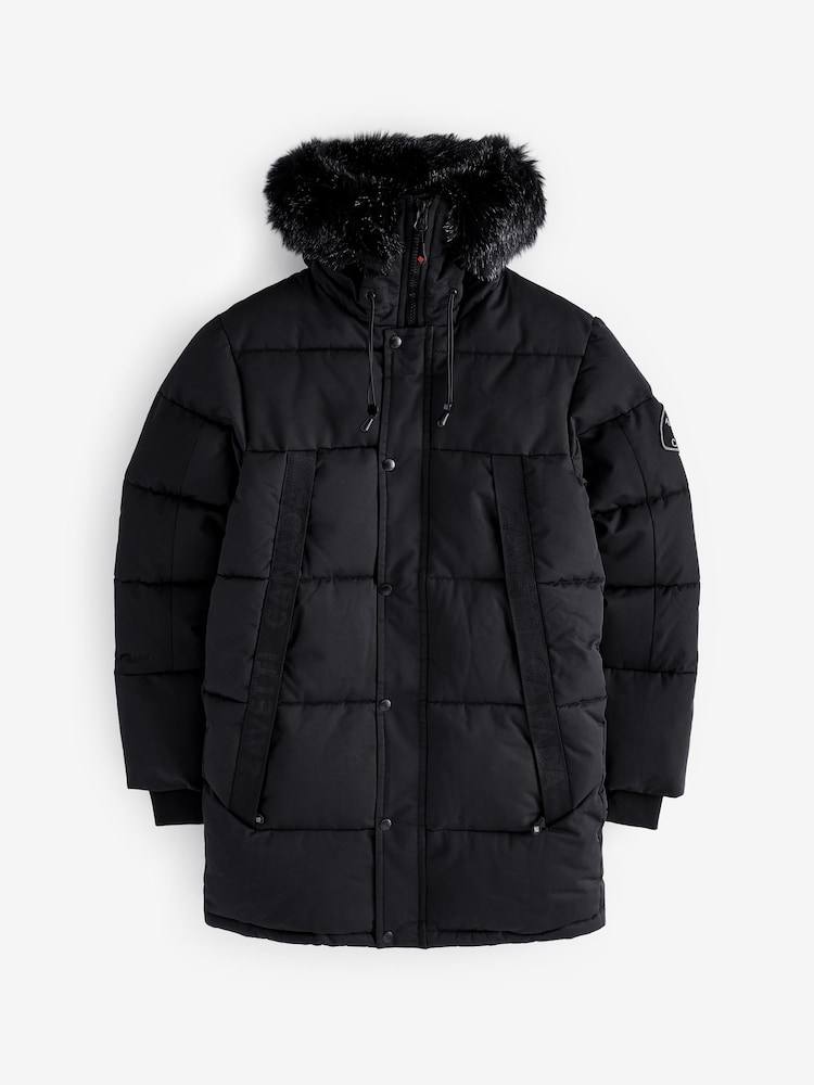 Zavetti Canada Aylmer Puffer Black Parka - Image 7 of 7