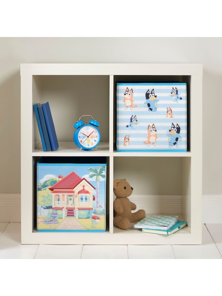 Bluey Set of 2 Blue Collapsible Storage Boxes - Image 1 of 5