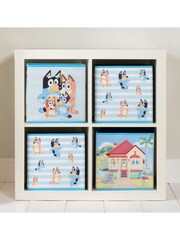 Bluey Set of 2 Blue Collapsible Storage Boxes - Image 2 of 5