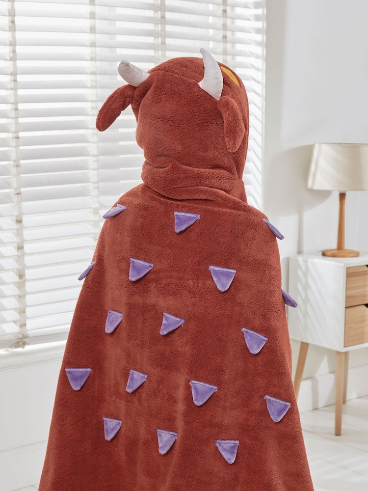 Gruffalo Brown Hooded Blanket - Image 2 of 4