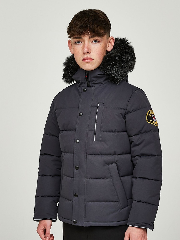 Zavetti Canada Junior Oshawa 3.0 Puffer Parka Jacket - Image 4 of 8