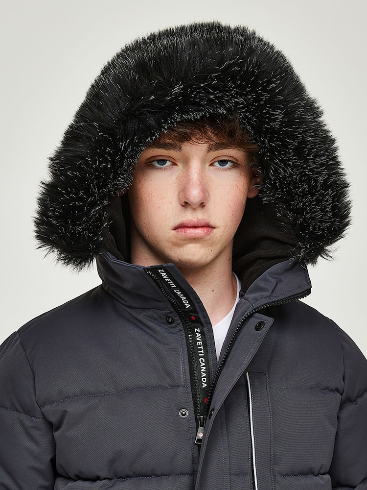 Zavetti Canada Junior Oshawa 3.0 Puffer Parka Jacket - Image 7 of 8