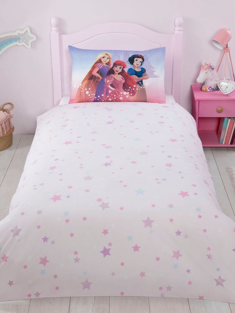 Disney Princess Multi Multi Reversible Single Duvet Cover and Pillowcase Set - Image 2 of 4