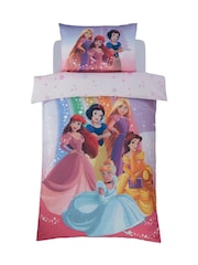 Disney Princess Multi Multi Reversible Single Duvet Cover and Pillowcase Set - Image 4 of 4