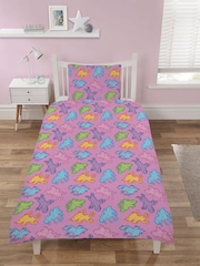 Unicorn Academy Multi Reversible Single Duvet Cover and Pillowcase Set - Image 2 of 3