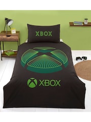 Xbox Black Reversible Single Duvet Cover and Pillowcase Set - Image 1 of 6