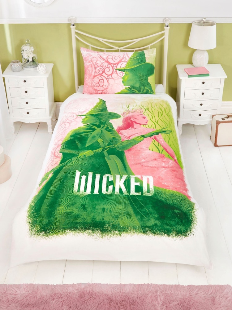 Wicked Pink Reversible Duvet Cover and Pillowcase Set - Image 1 of 5