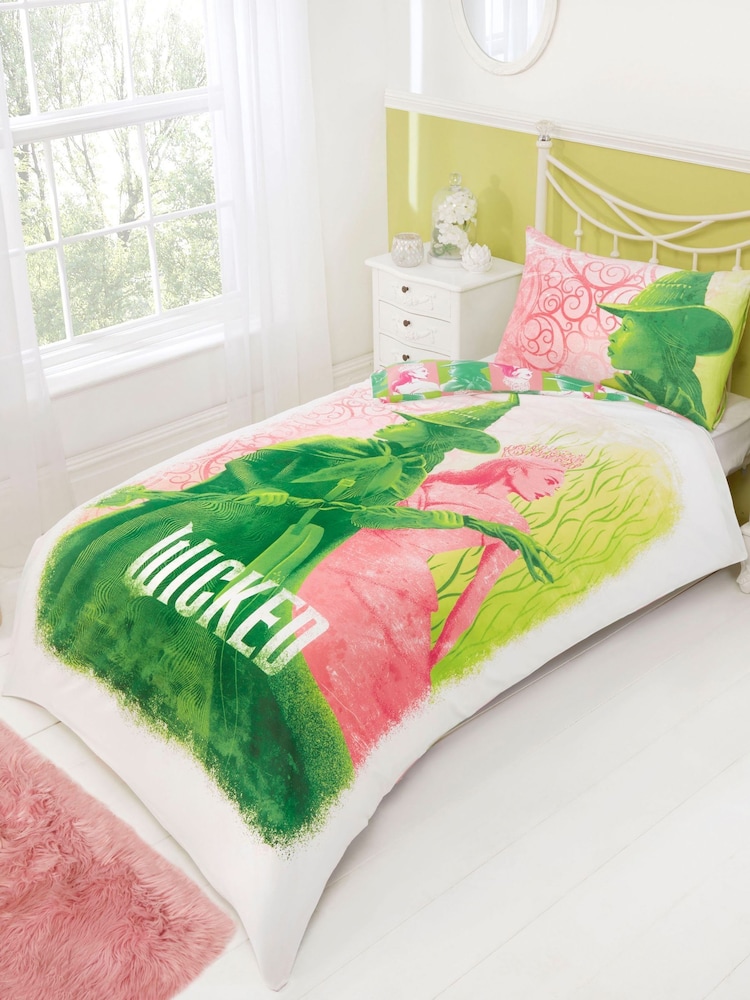 Wicked Pink Reversible Duvet Cover and Pillowcase Set - Image 2 of 5