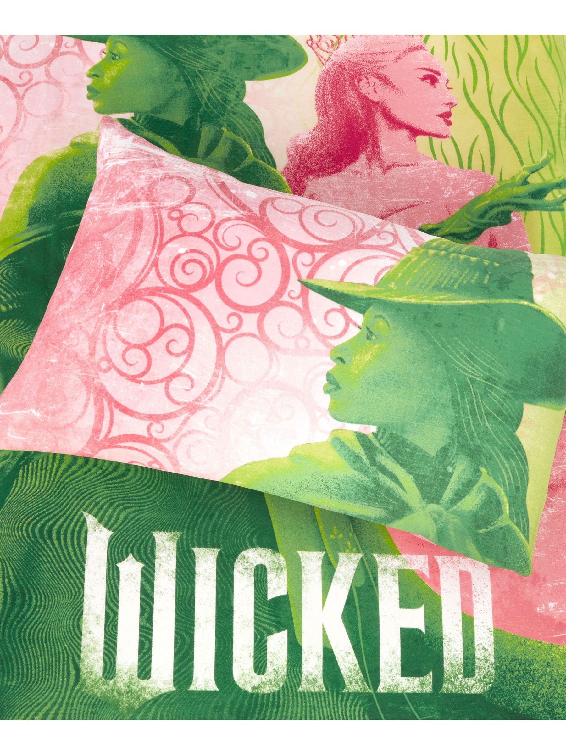 Wicked Pink Reversible Duvet Cover and Pillowcase Set - Image 4 of 5