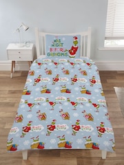 The Grinch Multi Reversible Single Duvet Cover and Pillowcase Set - Image 1 of 3