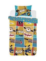 Minions Multi Reversible Single Duvet Cover and Pillowcase Set - Image 3 of 3