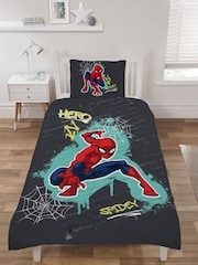 Spider-Man Multi Reversible Single Duvet Cover and Pillowcase Set - Image 1 of 4