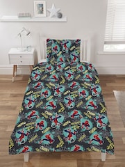 Spider-Man Multi Reversible Single Duvet Cover and Pillowcase Set - Image 2 of 4
