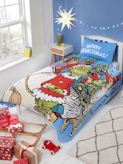 The Grinch Multi Reversible Duvet Cover and Pillowcase Set - Image 1 of 3