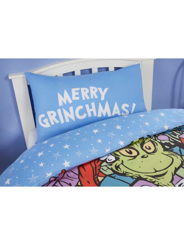 The Grinch Multi Reversible Duvet Cover and Pillowcase Set - Image 2 of 3