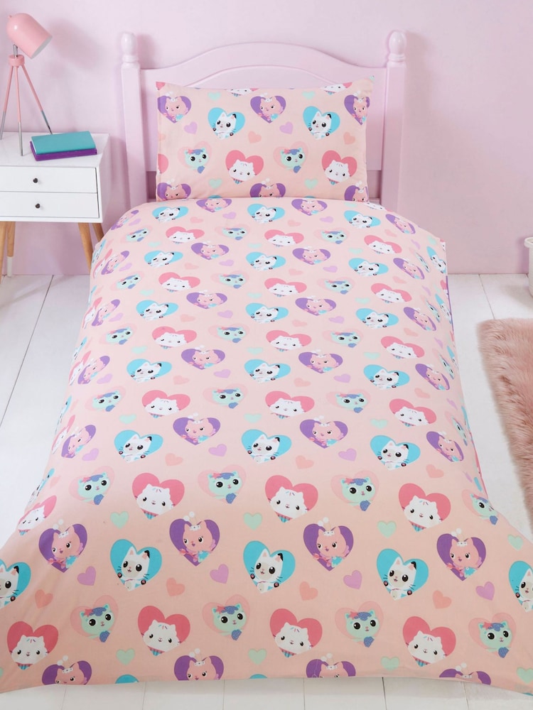 Gabbys Dollhouse Multi Reversible Single Duvet Cover and Pillowcase Set - Image 2 of 6