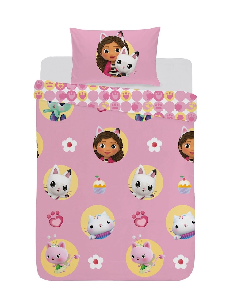 Gabbys Dollhouse Multi Reversible Duvet Cover and Pillowcase Set - Image 3 of 3