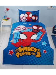 Spidey and his Amazing Friends Multi Single Reversible Duvet Cover and Pillowcase Set - Image 1 of 4