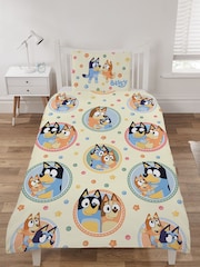 Bluey Multi 100% Cotton Reversible Single Duvet Cover and Pillowcase Set - Image 1 of 3