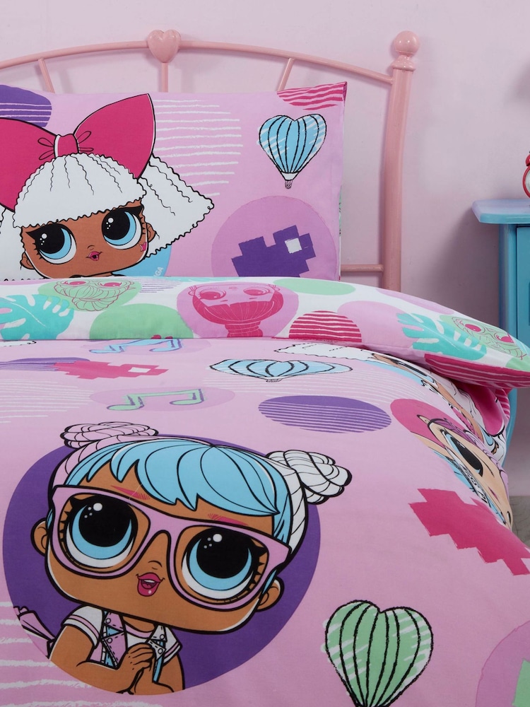 L.O.L. Surprise! Multi Reversible Duvet Cover and Pillowcase Set - Image 1 of 4