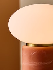 MADE.COM Coral Red Mirissa Terazzo USB Wireless Table Lamp - Image 2 of 5