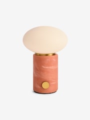 MADE.COM Coral Red Mirissa Terazzo USB Wireless Table Lamp - Image 5 of 5