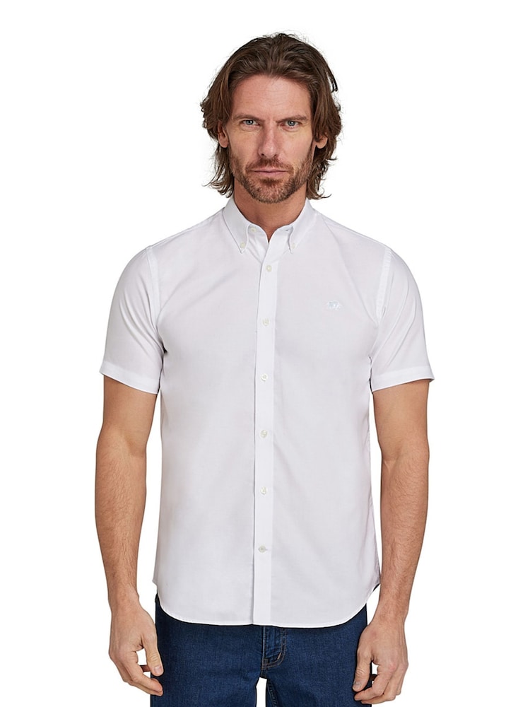 Raging Bull Short Sleeve Lightweight Oxford 100% Cotton Shirt - Image 1 of 5