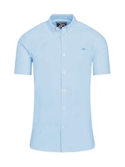Raging Bull Short Sleeve Lightweight Oxford 100% Cotton Shirt - Image 4 of 5