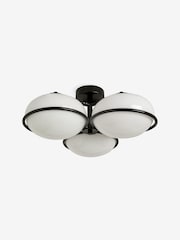 MADE.COM Black 3 Light Flush Piper Light - Image 5 of 6