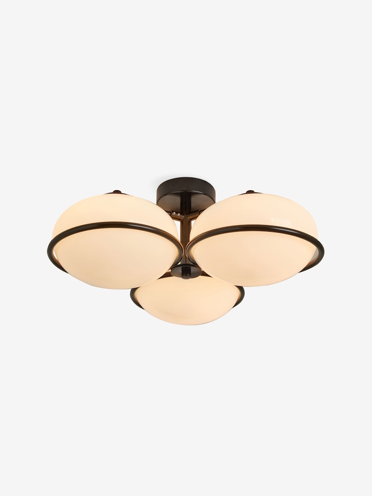 MADE.COM Black 3 Light Flush Piper Light - Image 6 of 6 MADE.COM Black 3 Light Flush Piper Light - Image 6 of 6