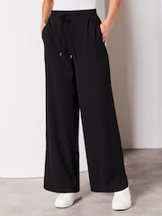 Lipsy Black Relaxed Wide Leg Trousers - Image 1 of 4
