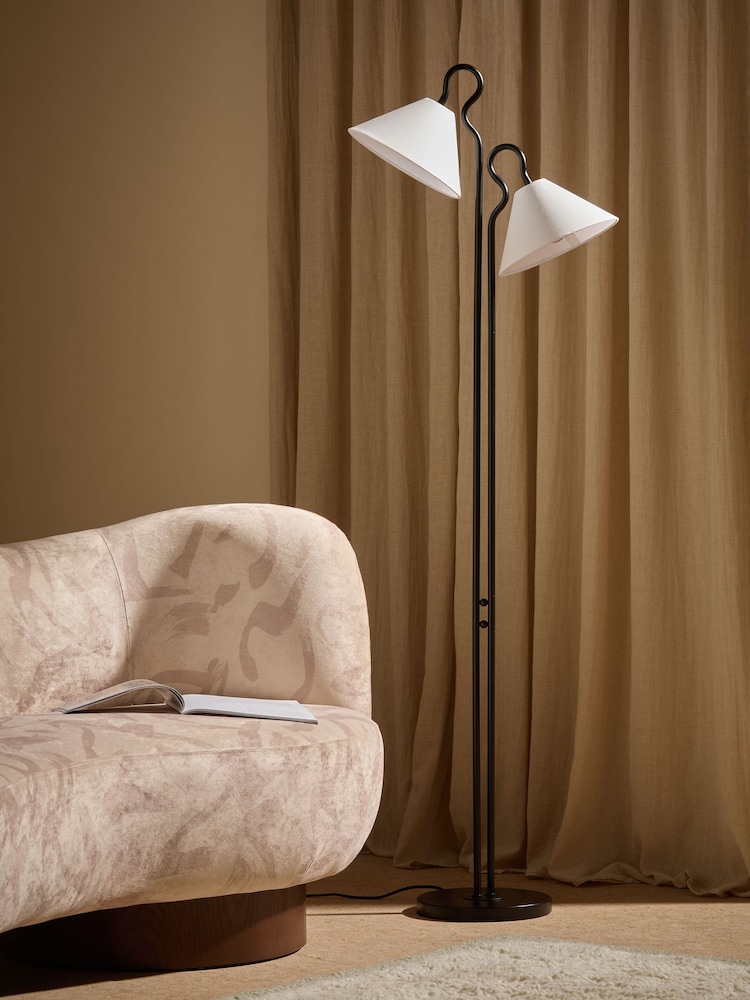 MADE.COM Black Madelyn Floor Lamp - Image 2 of 6