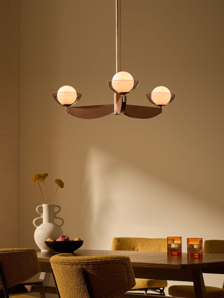 MADE.COM Wood Small Layla Ceiling Light - Image 1 of 5