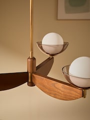 MADE.COM Wood Small Layla Ceiling Light - Image 3 of 5