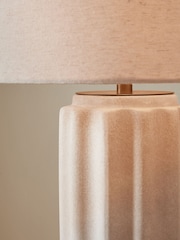 Jasper Conran London White Ceramic Table Lamp - Image 3 of 5