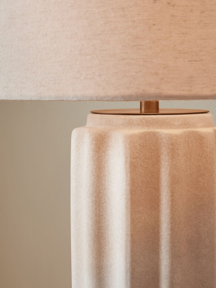 Jasper Conran London White Ceramic Table Lamp - Image 3 of 5
