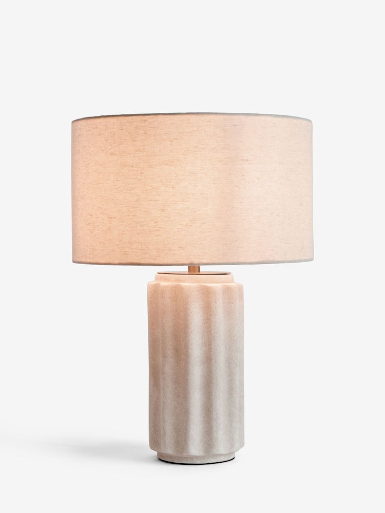 Jasper Conran London White Ceramic Table Lamp - Image 4 of 5
