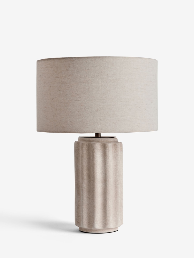 Jasper Conran London White Ceramic Table Lamp - Image 5 of 5