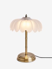 Rockett St George Brass/White Palm Desert Island Table Lamp - Image 4 of 4