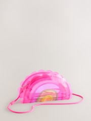 Pink/Lilac Cross-Body Novelty Rainbow Bag - Image 1 of 5