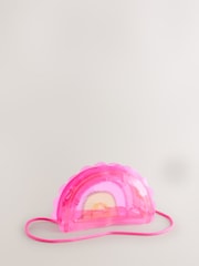 Pink/Lilac Cross-Body Novelty Rainbow Bag - Image 2 of 5