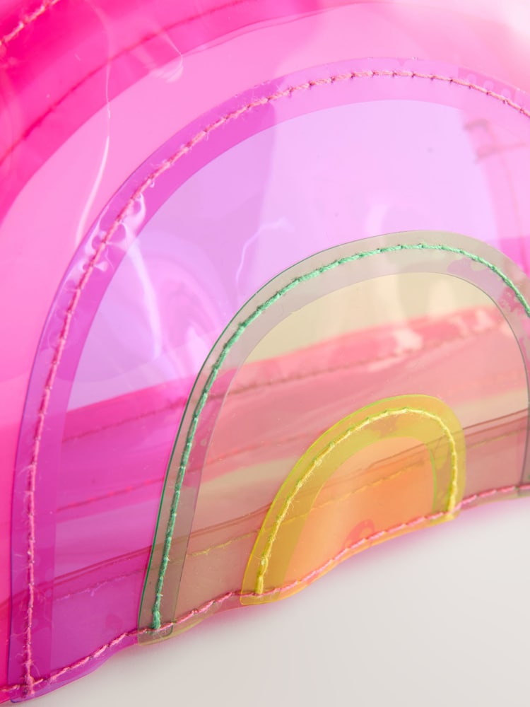 Pink/Lilac Cross-Body Novelty Rainbow Bag - Image 3 of 5