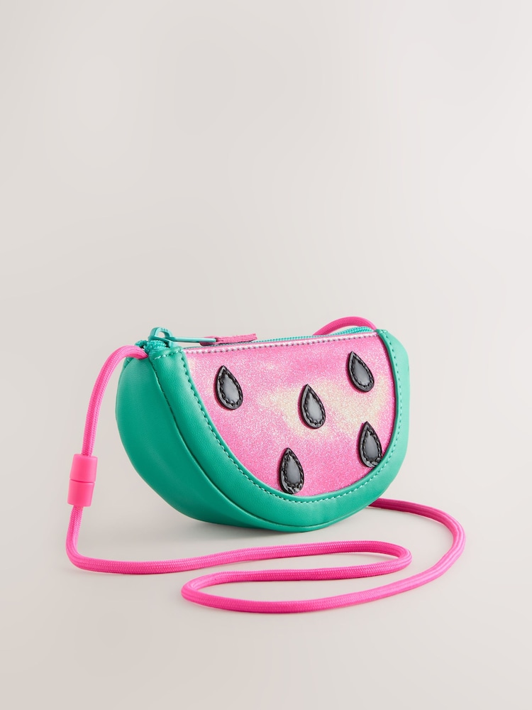 Rosa/Verde - Cross-Body Novelty Watermelon Bag - Imagen 1 de 7