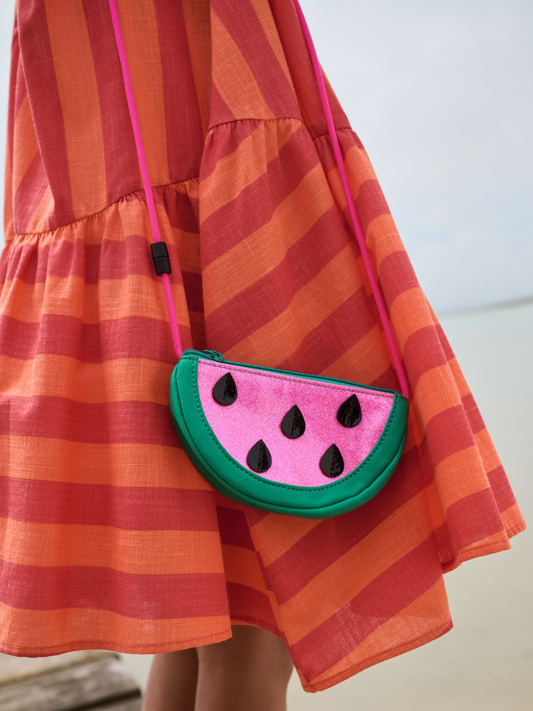 Buy Pink/Green Cross-Body Novelty Watermelon Bag from the Next UK