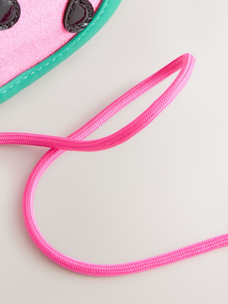 Pink/Green Cross-Body Novelty Watermelon Bag - Image 5 of 7