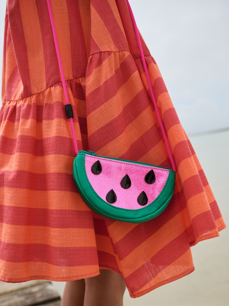 Rosa/Verde - Cross-Body Novelty Watermelon Bag - Imagen 7 de 7